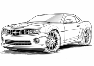 Chevrolet Camaro coloring page from zup.kids